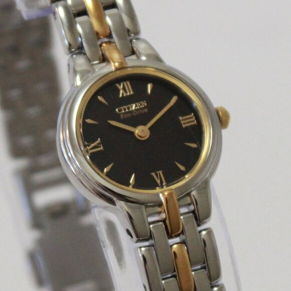 Eco Drive Ladies Silhouette Two Tone Watch 21mm - Picture 5 of 11